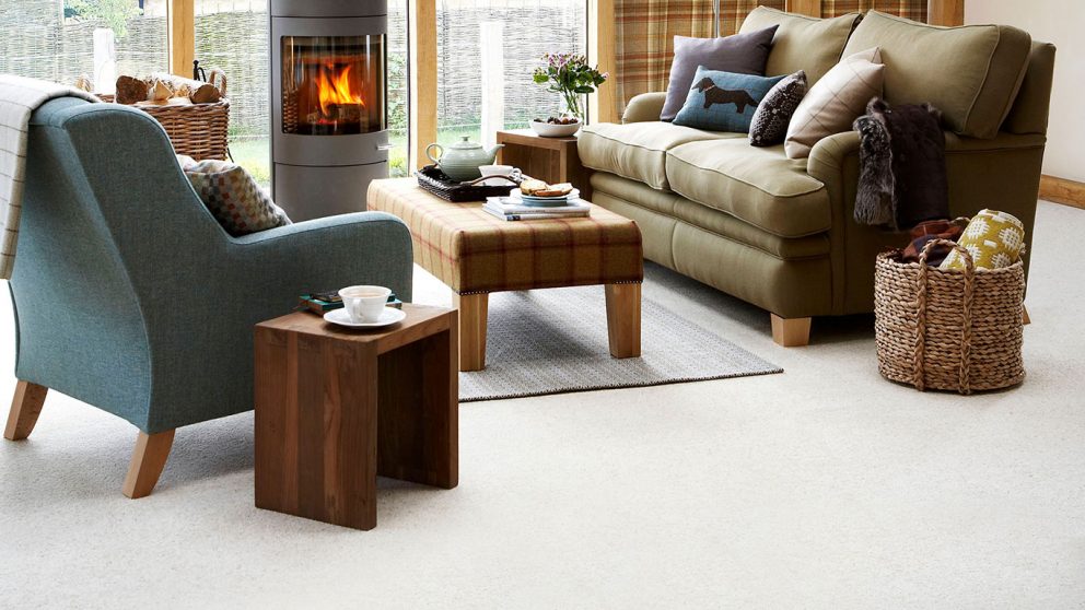 Carpet Cormar Natural Berber Morning Dew Living Room